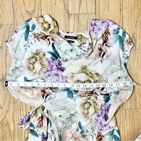 Rareism Women’s Sawyer Multi Cotton Fabric Floral Cowl Neck Top Size X-Small - Picture 11 of 11